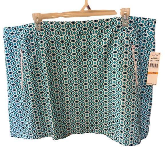 Ruby Rd Women's Blue & White Skort Size 24W Tennis Golf Pickleball NEW NWT - Picture 1 of 7